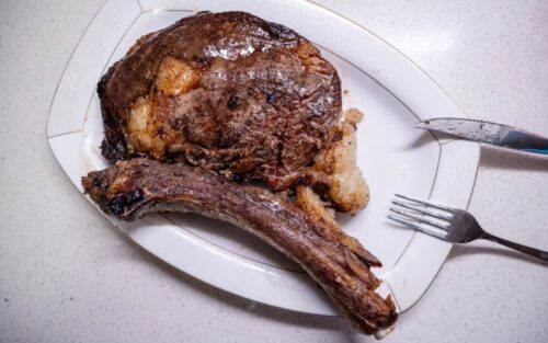 Australian tomahawk steak, approximately 1.2 kg photo review